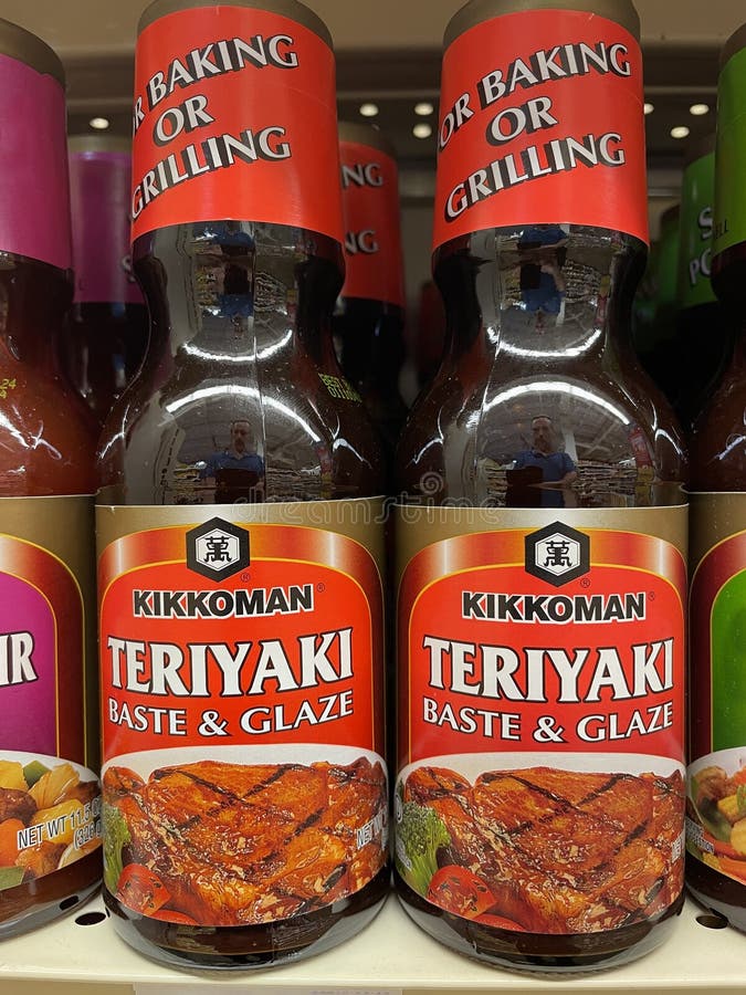 Retail Grocery Store Kikkoman Stir Fry Teriyaki Editorial Stock Image
