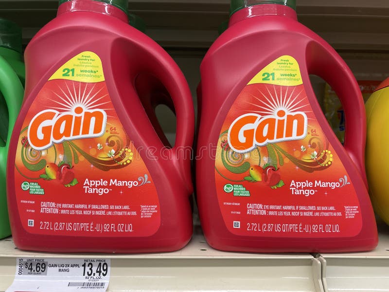 Retail Laundry Detergent Gain Apple Mango Tango Editorial Photo Image