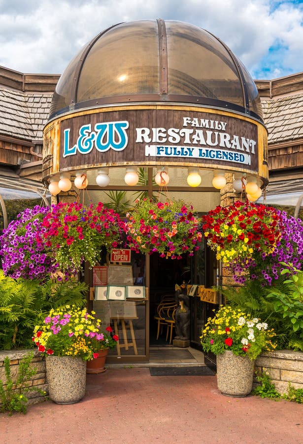 Retail Restaurant in Jasper National Park Editorial Stock Image Image