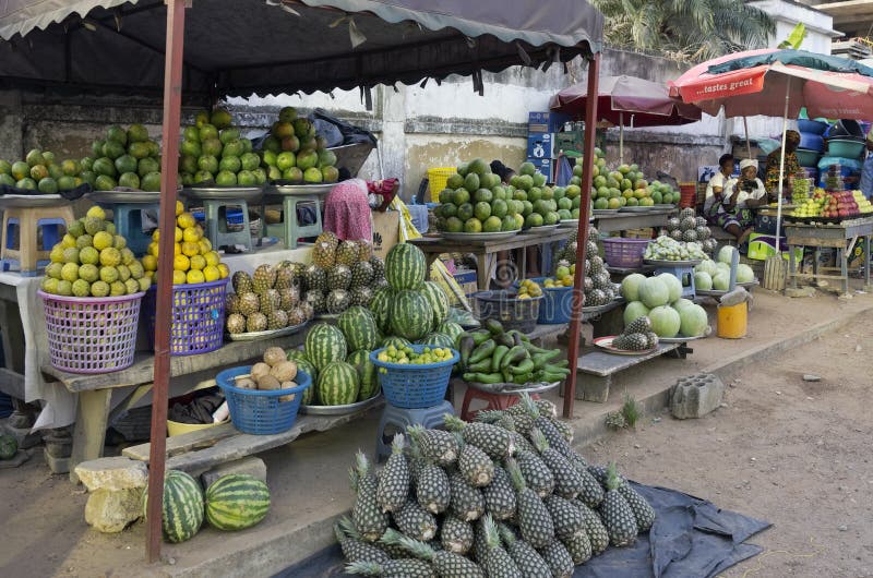 Retail trade in fruit and vegetables