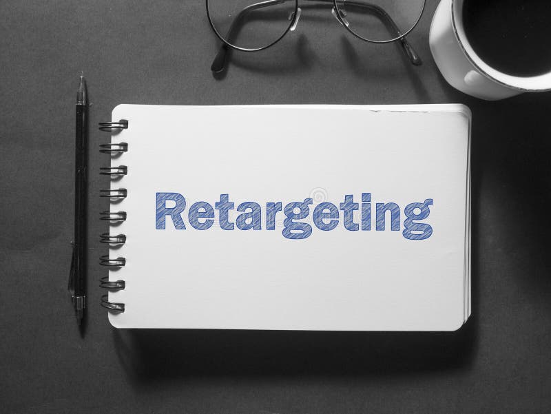 Retargeting Geschäfts-vermarktendes Wort-Typografie-Konzept lizenzfreie stockbilder Retargeting Geschäfts-vermarktendes Wort-Typografie-Konzept lizenzfreie stockbilder