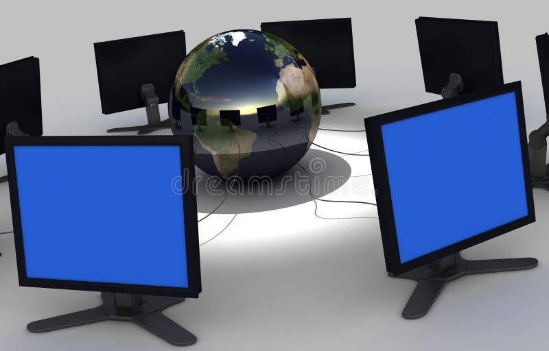 RETE DI CALCOLATORE royalty illustrazione gratis RETE DI CALCOLATORE royalty illustrazione gratis