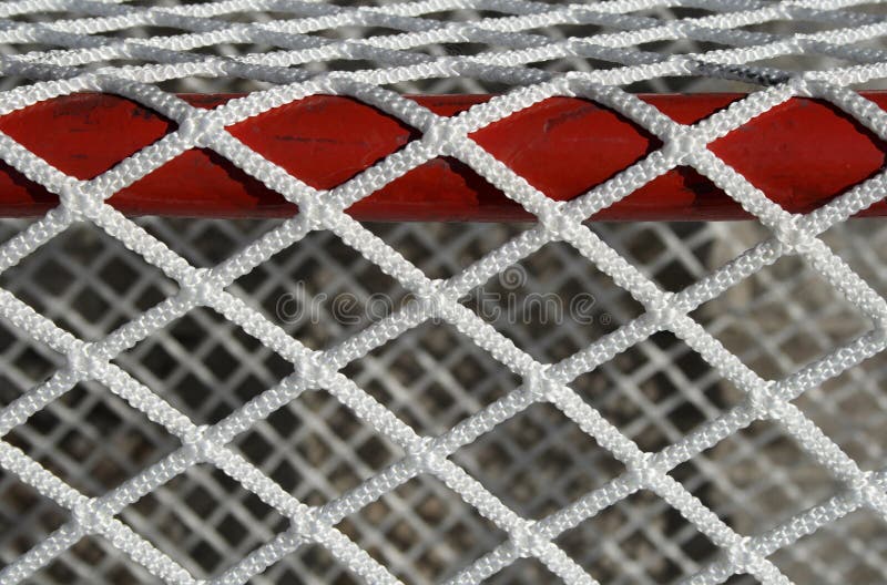 Detail of a hockey goal net. Detail of a hockey goal net.