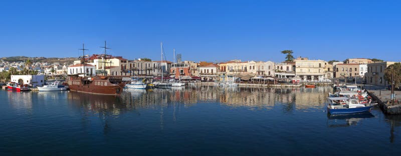 Rethymnon city at Crete island in Greece