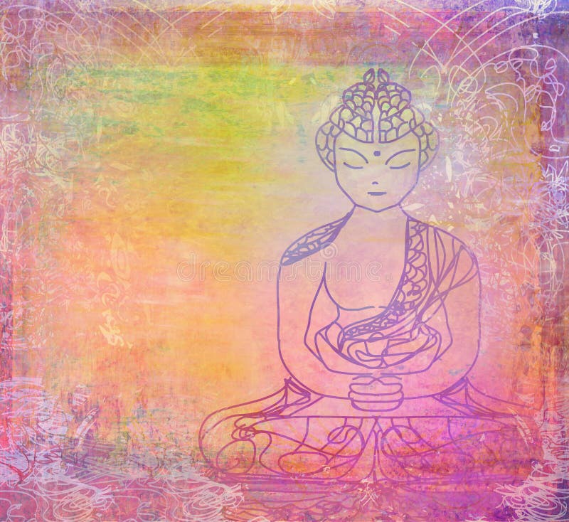 Reticolo artistico tradizionale di buddismo