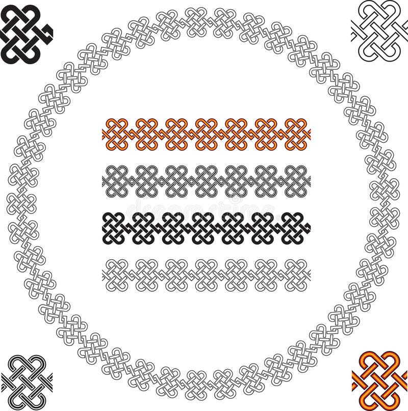 Celtic Abstract Texture Ornament - Seamless Background Vector. Celtic Abstract Texture Ornament - Seamless Background Vector