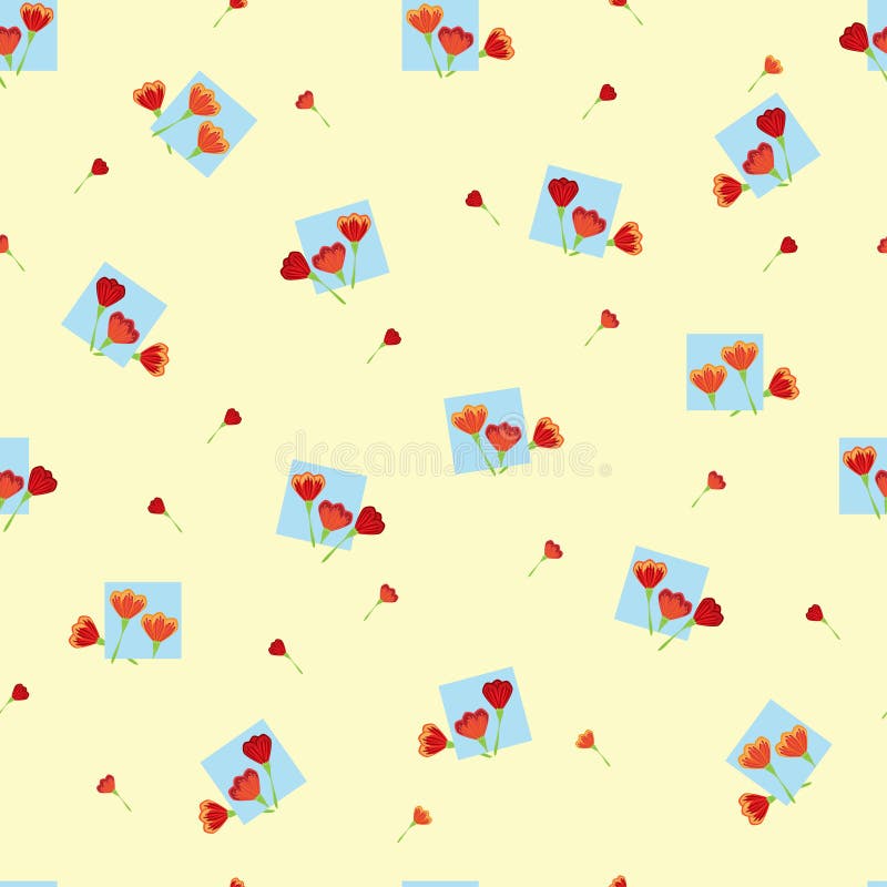 Reticolo di fiore senza giunte illustrazione di stock Reticolo di fiore senza giunte illustrazione di stock