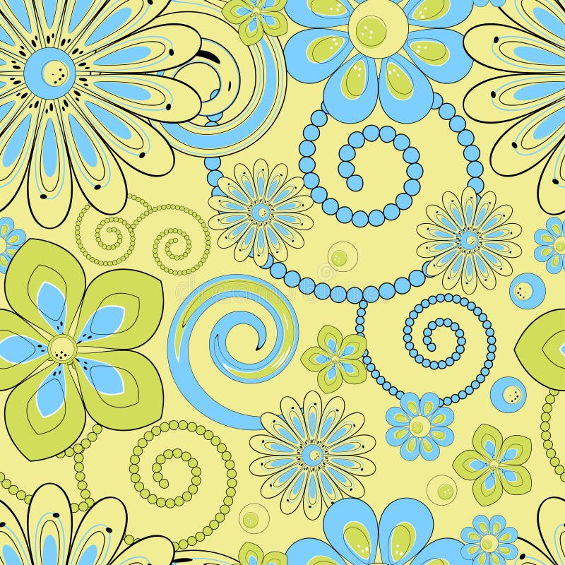 Reticolo di fiore senza giunte royalty illustrazione gratis Reticolo di fiore senza giunte royalty illustrazione gratis