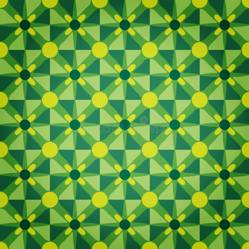 Reticolo di stella verde del mosaico
