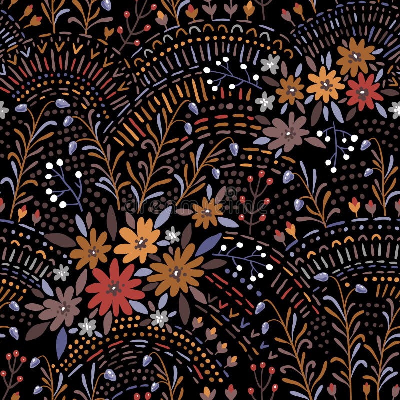 Reticolo floreale illustrazione vettoriale Reticolo floreale illustrazione vettoriale