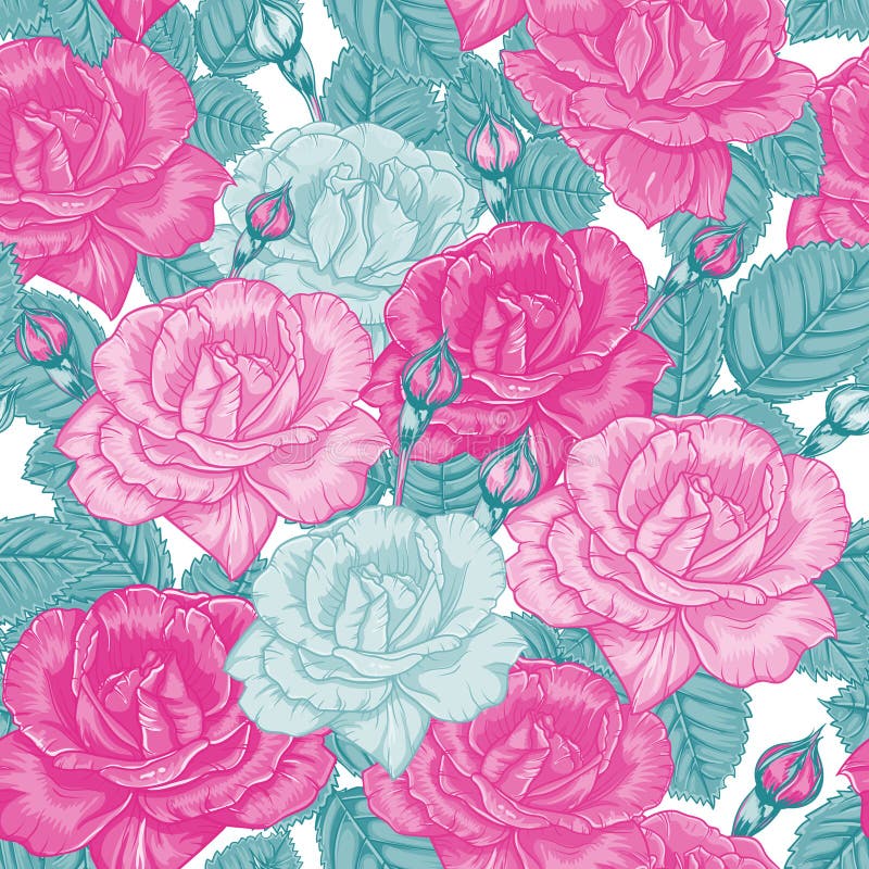 Reticolo floreale senza giunte royalty illustrazione gratis Reticolo floreale senza giunte royalty illustrazione gratis