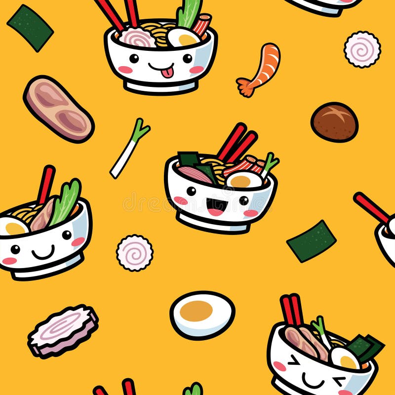 Reticolo giapponese senza giunte dell'alimento royalty illustrazione gratis