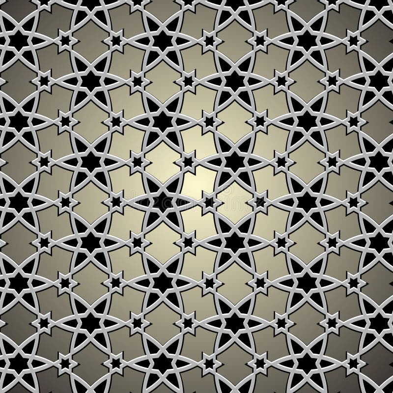 Reticolo metallico sul motivo islamico