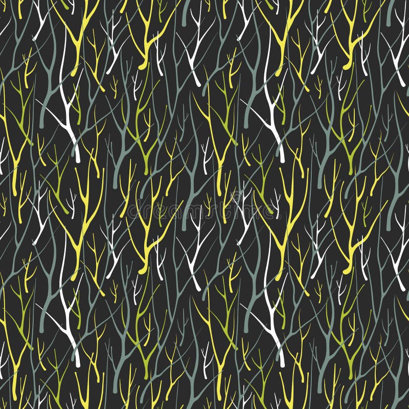 Reticolo senza giunte con le filiali illustrazione vettoriale Reticolo senza giunte con le filiali illustrazione vettoriale