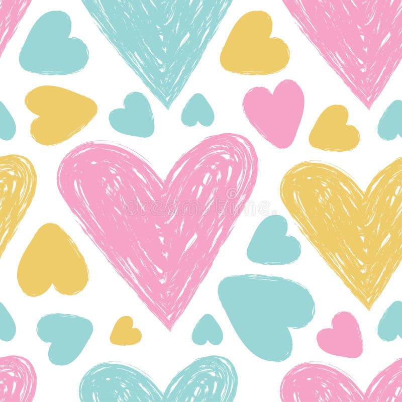 Reticolo senza giunte del cuore Illustrazione di amore di vettore San Valentino, festa della Mamma, nozze, album per ritagli, car royalty illustrazione gratis Reticolo senza giunte del cuore Illustrazione di amore di vettore San Valentino, festa della Mamma, nozze, album per ritagli, car royalty illustrazione gratis