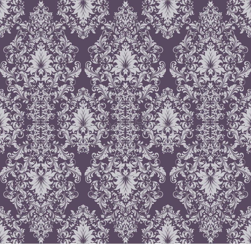 Reticolo senza giunte del damasco royalty illustrazione gratis Reticolo senza giunte del damasco royalty illustrazione gratis