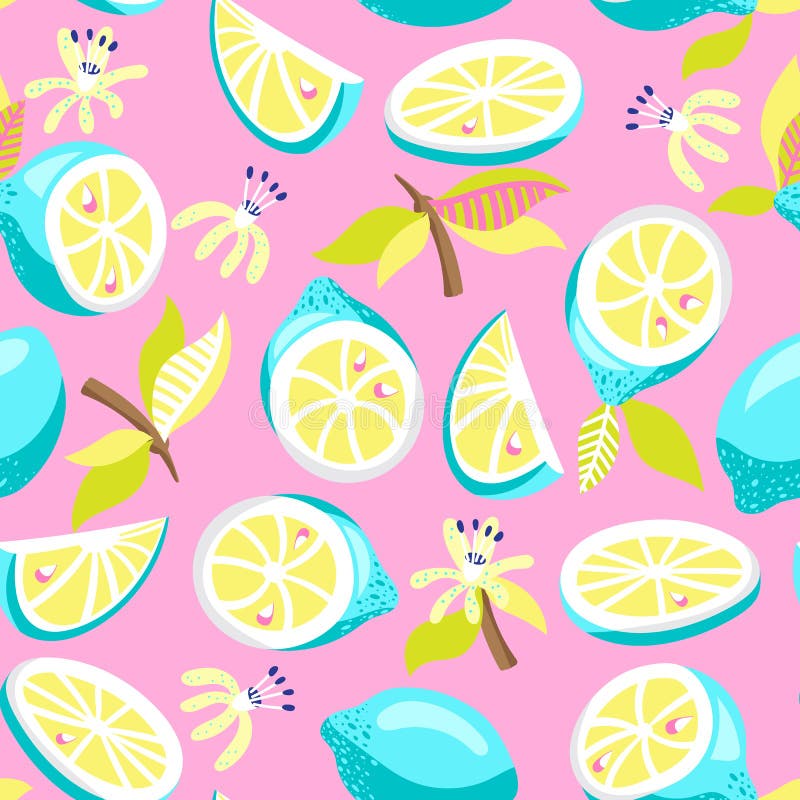 Reticolo senza giunte del limone illustrazione di stock Reticolo senza giunte del limone illustrazione di stock