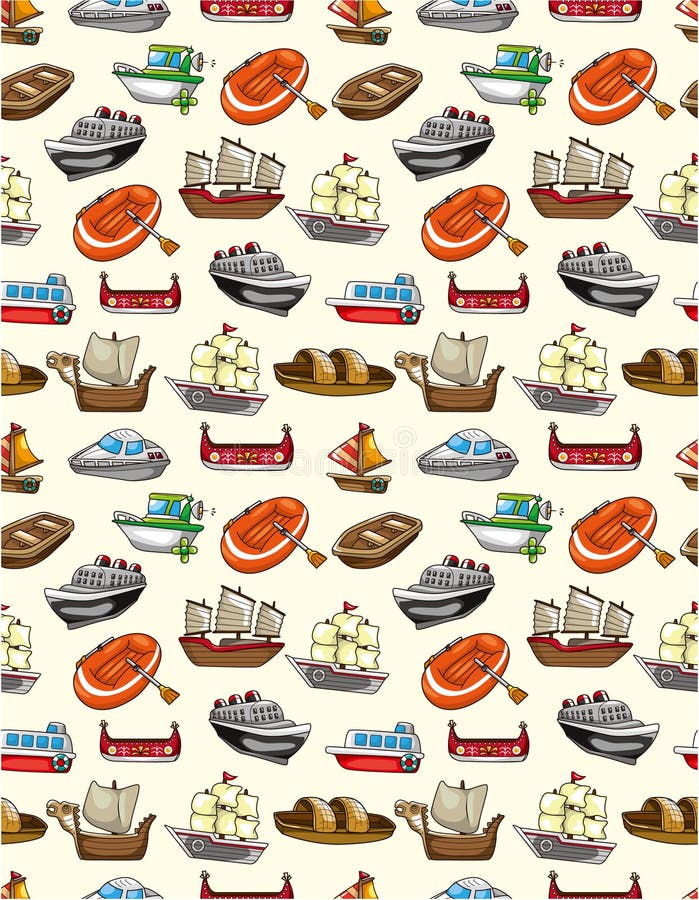 Reticolo senza giunte della barca royalty illustrazione gratis Reticolo senza giunte della barca royalty illustrazione gratis