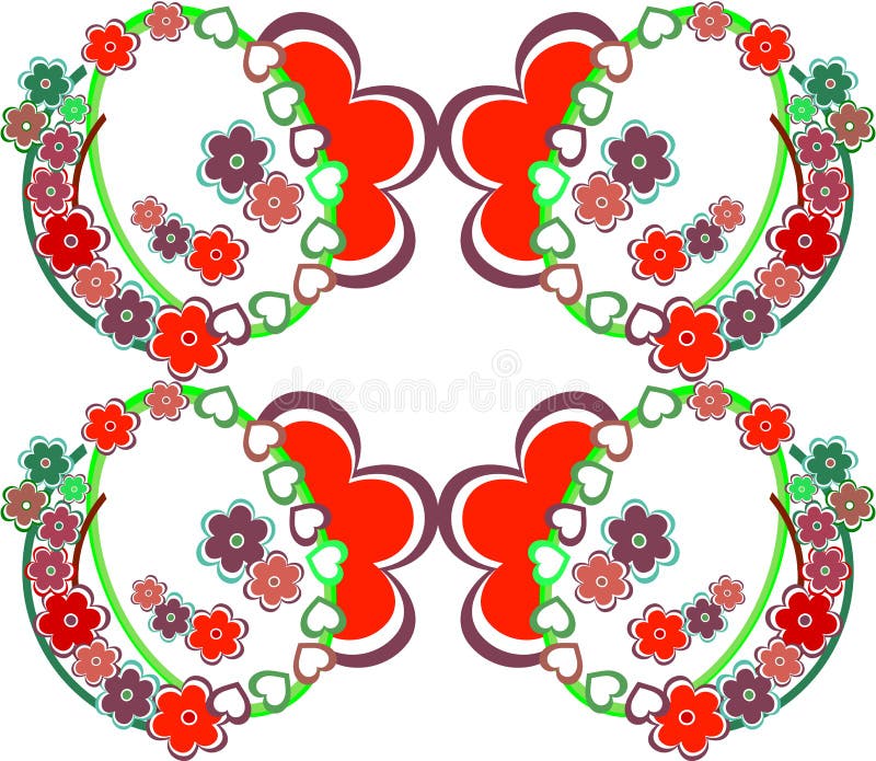 Reticolo senza giunte della priorità bassa romantica del fiore retro royalty illustrazione gratis Reticolo senza giunte della priorità bassa romantica del fiore retro royalty illustrazione gratis