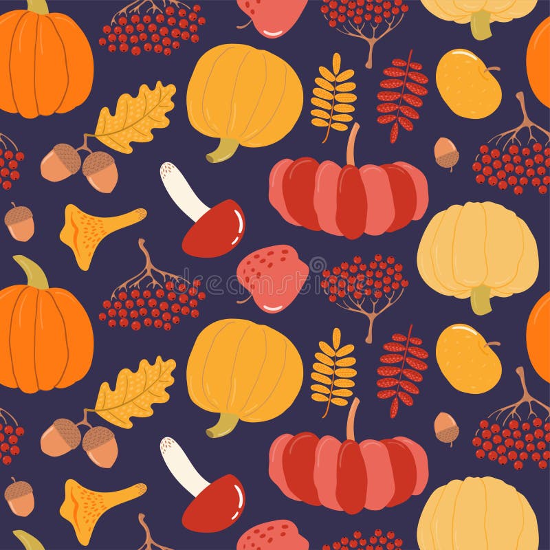 Reticolo senza giunte di autunno illustrazione vettoriale Reticolo senza giunte di autunno illustrazione vettoriale