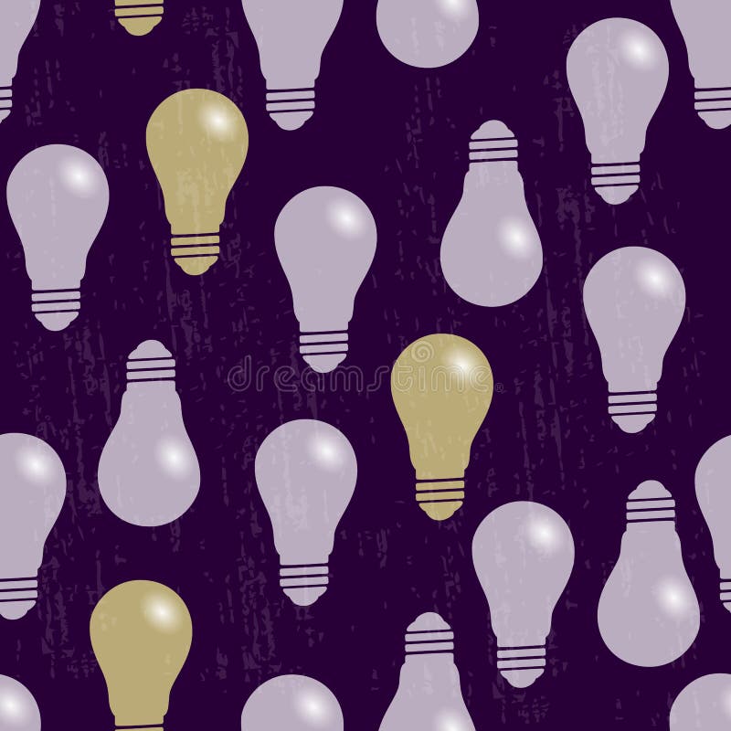 Reticolo senza giunte La luce di lampadine royalty illustrazione gratis Reticolo senza giunte La luce di lampadine royalty illustrazione gratis