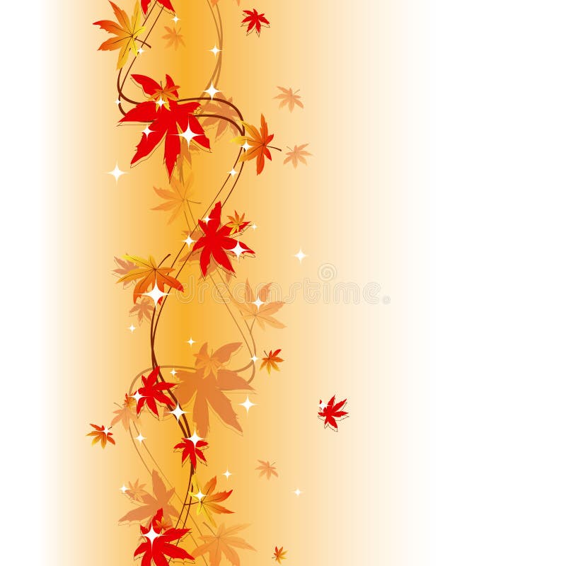 Reticolo senza giunte variopinto dei fogli di autunno illustrazione di stock Reticolo senza giunte variopinto dei fogli di autunno illustrazione di stock