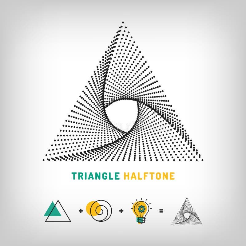 Reticulação do sumário do logotipo 3d do triângulo ilustração stock Reticulação do sumário do logotipo 3d do triângulo ilustração stock