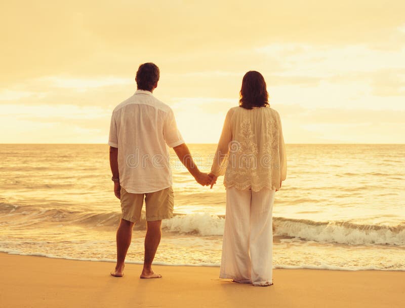 Retired Couple on the Beach