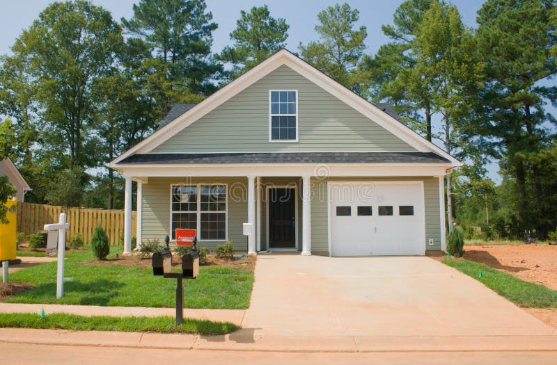 Split Level Home for sale stock image. Image of green 14918981