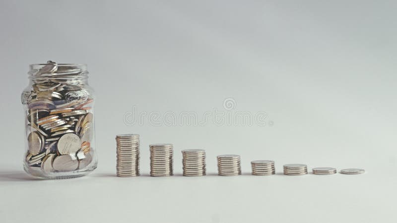 Retirement pension planning Economy saving money concept invest for future money savings financial education wealth management stock image