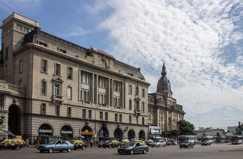 The facade of the historical Retiro Train Station in Buenos Aires, Argentina. The facade of the historical Retiro Train Station in Buenos Aires, Argentina.