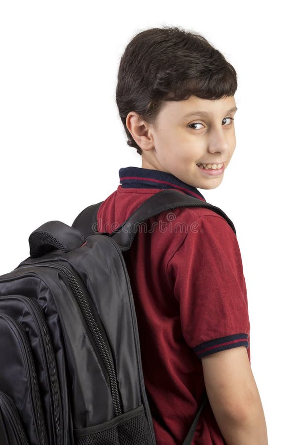 Retour à l'école - Portrait de l'enfant de l'école souriant image libre de droits