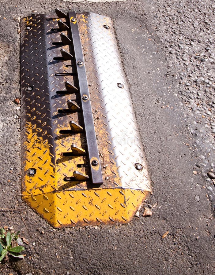 Retractable Tyre Spikes stock image. Image of damage 10888409