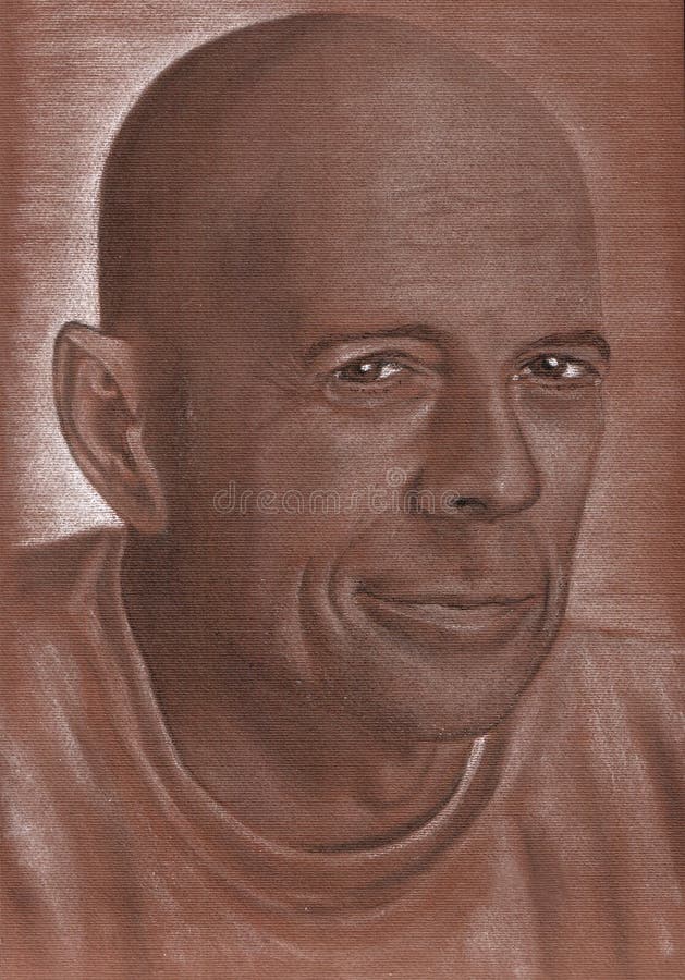 Retrato artístico do ator talentoso de Bruce Willis imagens de stock royalty free Retrato artístico do ator talentoso de Bruce Willis imagens de stock royalty free
