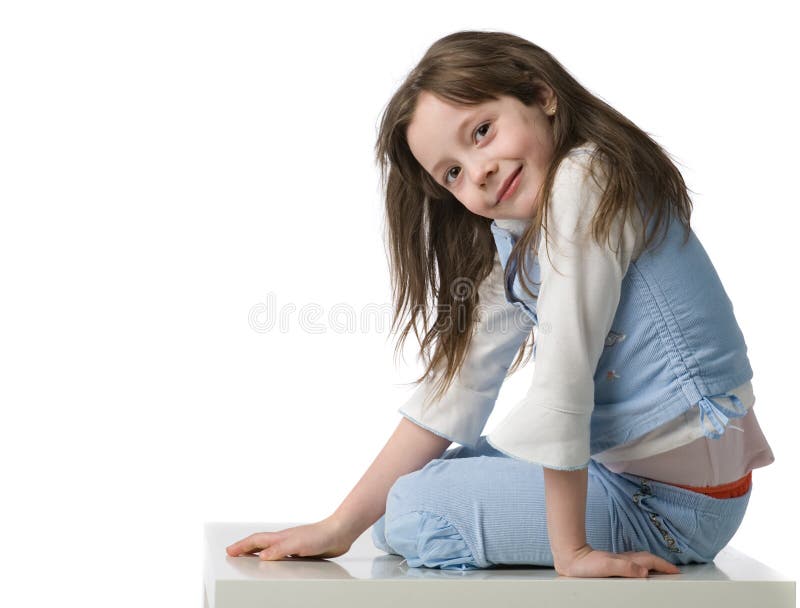 Retrato de menina bonita fotografia de stock royalty free