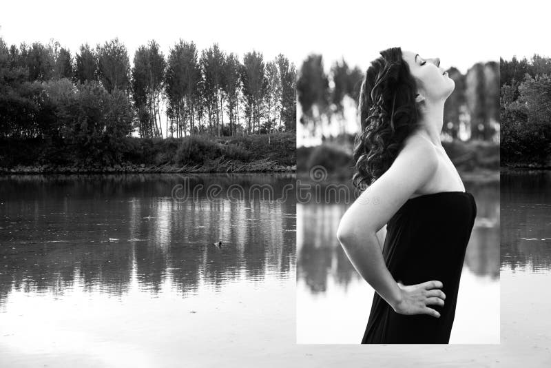 Retrato da beleza da forma da menina bonita Composição profissional fotografia de stock Retrato da beleza da forma da menina bonita Composição profissional fotografia de stock