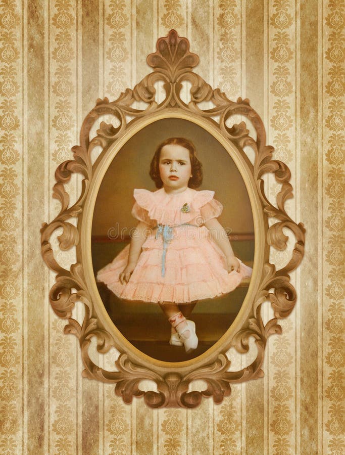 Retrato da criança do vintage imagem de stock royalty free Retrato da criança do vintage imagem de stock royalty free