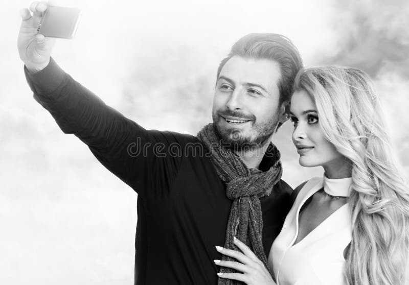 Retrato da forma dos pares fotografia de stock royalty free Retrato da forma dos pares fotografia de stock royalty free