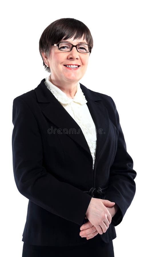 Retrato da mulher envelhecida meio fotografia de stock Retrato da mulher envelhecida meio fotografia de stock