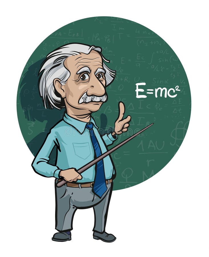 Retrato De Albert Einstein Ilustración Del Vector Uso Editorial