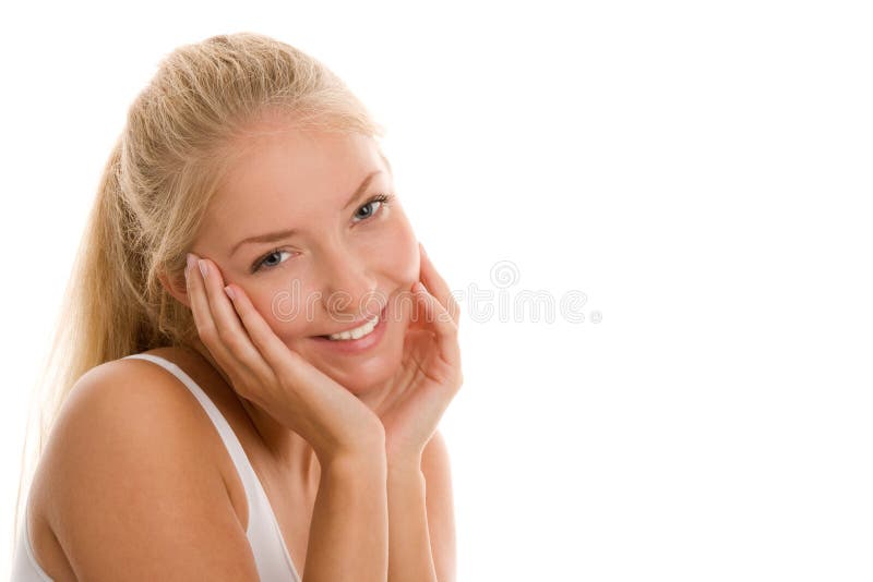 Retrato de la muchacha bonita joven fotografía de archivo