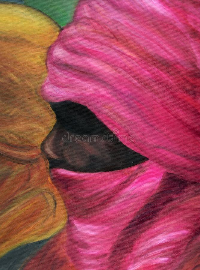 Retrato de la pintura al óleo del Tuareg. libre illustration Retrato de la pintura al óleo del Tuareg. libre illustration