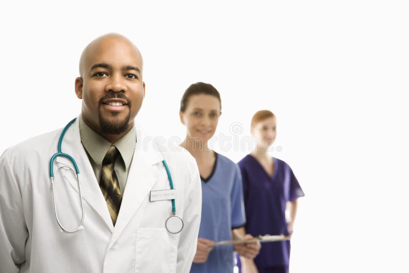 Retrato de los trabajadores médicos del cuidado médico. imagenes de archivo Retrato de los trabajadores médicos del cuidado médico. imagenes de archivo