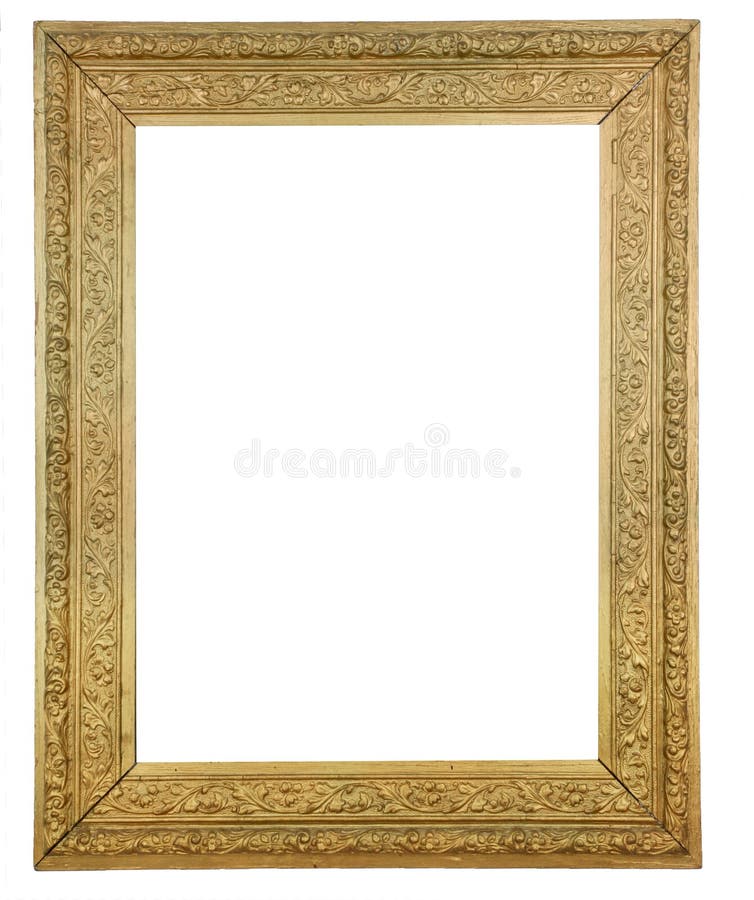 Gold Plated Wooden Picture Frame. Gold Plated Wooden Picture Frame