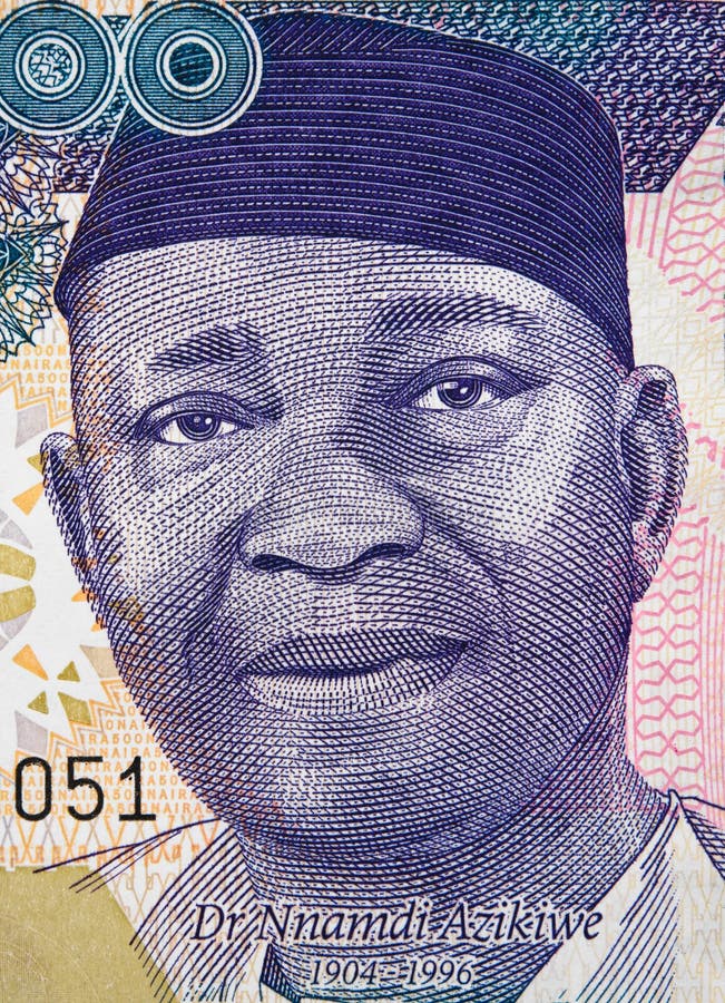 Retrato de Nnamdi Azikiwe no Nigerian cl 2016 da cédula de 500 nairas fotos de stock Retrato de Nnamdi Azikiwe no Nigerian cl 2016 da cédula de 500 nairas fotos de stock