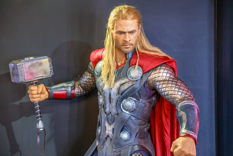 Cera De Chris Hemsworth Como Thor. Fotografia Editorial - Imagem