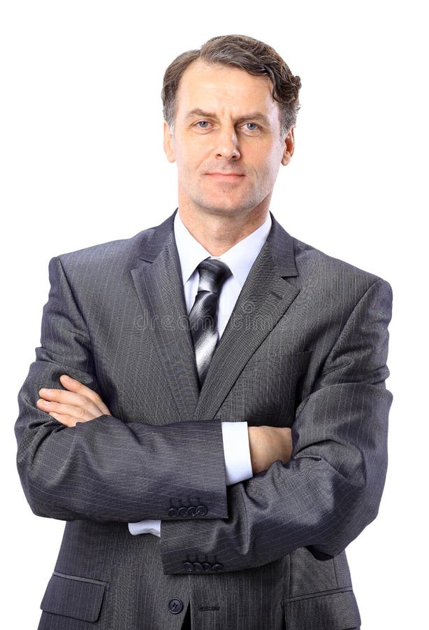 Retrato de um homem de negócio sênior fotografia de stock Retrato de um homem de negócio sênior fotografia de stock
