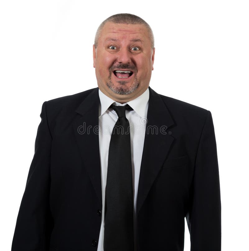Retrato de um sorriso superior feliz do homem de negócio fotos de stock Retrato de um sorriso superior feliz do homem de negócio fotos de stock