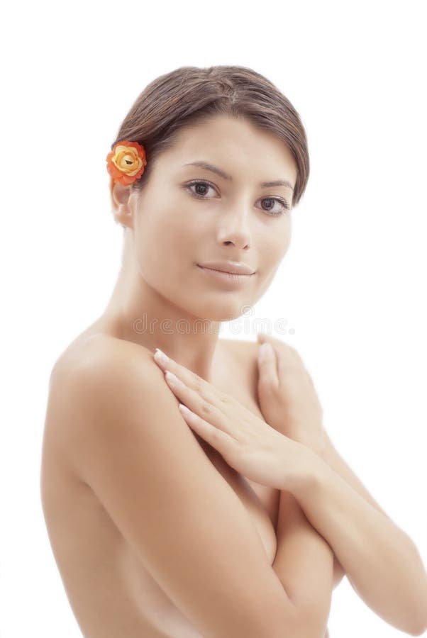 Retrato de uma mulher bonita imagens de stock royalty free Retrato de uma mulher bonita imagens de stock royalty free