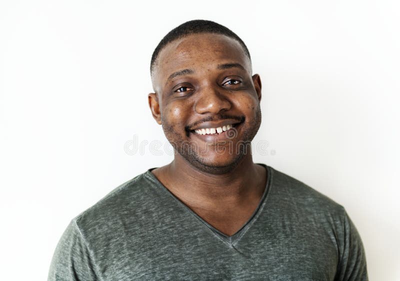 Retrato de un hombre negro fotografía de archivo libre de regalías Retrato de un hombre negro fotografía de archivo libre de regalías